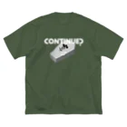 ねこぜもんのCONTINUE?(Type B) ビッグシルエットTシャツ