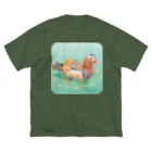 TeaDrop.Cのオシドリ ビッグシルエットTシャツ