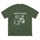 Too fool campers Shop!のOuchi de Camp(白文字) ビッグシルエットTシャツ