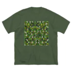 WAMI ARTの猫迷彩猫グリーン Big T-Shirt