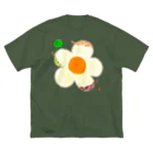 しえ*shopの元気に咲く花（花だけ） ビッグシルエットTシャツ