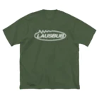 lawi0cir boutiqueのLAUSBUB LOGO② WHITE ビッグシルエットTシャツ