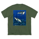 MoVの若いアオウミガメ ビッグシルエットTシャツ