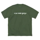 car wash gang SUZURI店のTAGW ビッグシルエットTシャツ