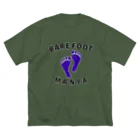 NIKORASU GOのマラソンランナー専用デザイン「ベアフットマニア」 ビッグシルエットTシャツ