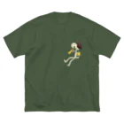 みみはんこ/消しゴムはんこのKokopelli ビッグシルエットTシャツ