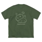 にじねのにくまんとあんまん（線しろ） ビッグシルエットTシャツ