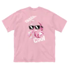 DorYuの【DorYu】Pink Ghost Big Silhouette T-shirt (7 colors) ビッグシルエットTシャツ