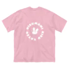 みゃんみゃんみゃ屋さんのひるまうさぎ ビッグシルエットTシャツ