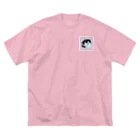 nekousagi*∩..∩のハナちゃん🌸ピンク系【nekousagi*∩..∩ロゴ入り】  ビッグシルエットTシャツ