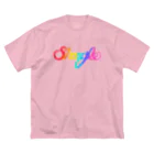 週刊少年ライジングサンズのShoogle(シューグル・週グル・週刊少年グルメ)ロゴ レインボー Big T-Shirt
