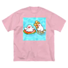 Lily bird（リリーバード）のぷかぷか水遊び文鳥ず Big T-Shirt