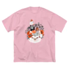 OJIKの不機嫌猫 ビッグシルエットTシャツ