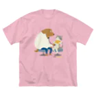 Quatre Illustrationの犬のお医者さん ビッグシルエットTシャツ