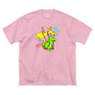 kuritamaの空飛ぶ恐竜(flying dinosaur) ビッグシルエットTシャツ