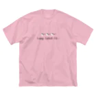 キャリコ堂のシマエナガロゴ入りＡ Big T-Shirt