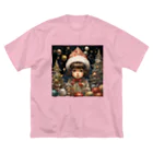 kobura05の星降る夜のクリスマスイノセンス ビッグシルエットTシャツ