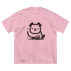 終わらない夢🌈のつぶらな瞳のわんこ🐾 ビッグシルエットTシャツ