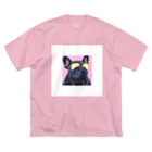 はむにだショップ【GURASAN】のGURASANフレンチブルドック ビッグシルエットTシャツ