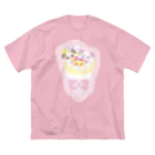 🎀りぼんぱ～ら～🎀のぱんだクレープ ビッグシルエットTシャツ