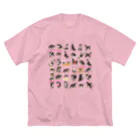 Atelier-Queueの黒柴だらけ ビッグシルエットTシャツ