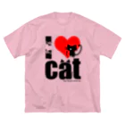 かにゃんクリエイトのI♡CAT ビッグシルエットTシャツ