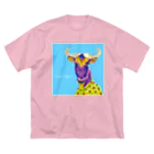 KANKAN ILLUSTRATION FACTORY goods shopのI am a gnu. (SORA) ビッグシルエットTシャツ