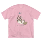 のべ子のbigニャババあずきさん ビッグシルエットTシャツ