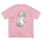 アズマヤユキコのばんそこゆめかわガールちゃん ビッグシルエットTシャツ