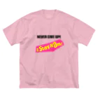 CHAKRAのNEVER GIVE UP! ビッグシルエットTシャツ