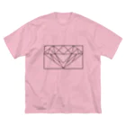 手描きのエトセトラのダイヤモンド(手描き) ビッグシルエットTシャツ