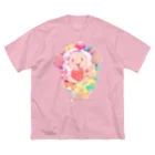 chocochoco0707の花ちゃん ビッグシルエットTシャツ