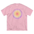  Pastel Design Art 天使のお部屋のフラワーオブライフ虹 Big T-Shirt