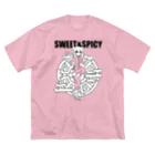 SWEET＆SPICY 【 すいすぱ 】ダーツの好吃。（美味しいよ）　ロゴ有 ビッグシルエットTシャツ