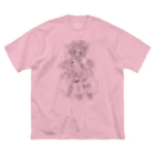 虹色孔雀の魔女。の薔薇の魔女ルージュちゃんの線画グッズ。 Big T-Shirt