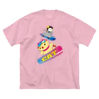 猫店長のお店～ペンギンの野望～のスノボー ビッグシルエットTシャツ