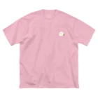 kozukuzukzの椿（白） ビッグシルエットTシャツ