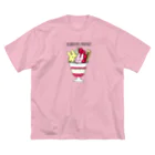 USAGI DESIGN -emi-のうさベリーパフェ ビッグシルエットTシャツ