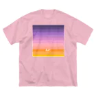 はちよんごの空色グラデ(宵～朝) ビッグシルエットTシャツ