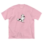 Sato Manakaのスケボー犬 ビッグシルエットTシャツ