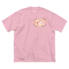 ロゴTシャツのひよこ堂のフラワー イニシャル C  ”ち”で始まる名前 Big T-Shirt