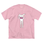 ちゃんななのショップの美脚うさぎ ビッグシルエットTシャツ