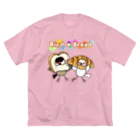 Lily bird（リリーバード）のパンの着ぐるみ文鳥ず ビッグシルエットTシャツ