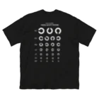 kg_shopの[☆両面] Visual Acuity Testing [ホワイト]  Big T-Shirt
