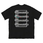 RAWCARism2022公式グッズのRAWCARism 2022 グリッチ BLACK Big T-Shirt