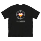 Siderunの館 B2の【バックプリント】LOVE & BEER Big T-Shirt