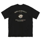 s.i.d.のs.i.d.くまさんの肉球メッセージ ビッグシルエットTシャツ