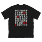 sting sting.410410のsting sting.Horseshoe backchart logo(WH) ビッグシルエットTシャツ