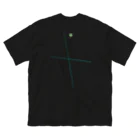 Earth’s Navel Ley LineのEarth's Navel Ley Line (Black) ビッグシルエットTシャツ