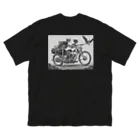 Skull sectionのバイクとドクロ（黒メイン） Big T-Shirt